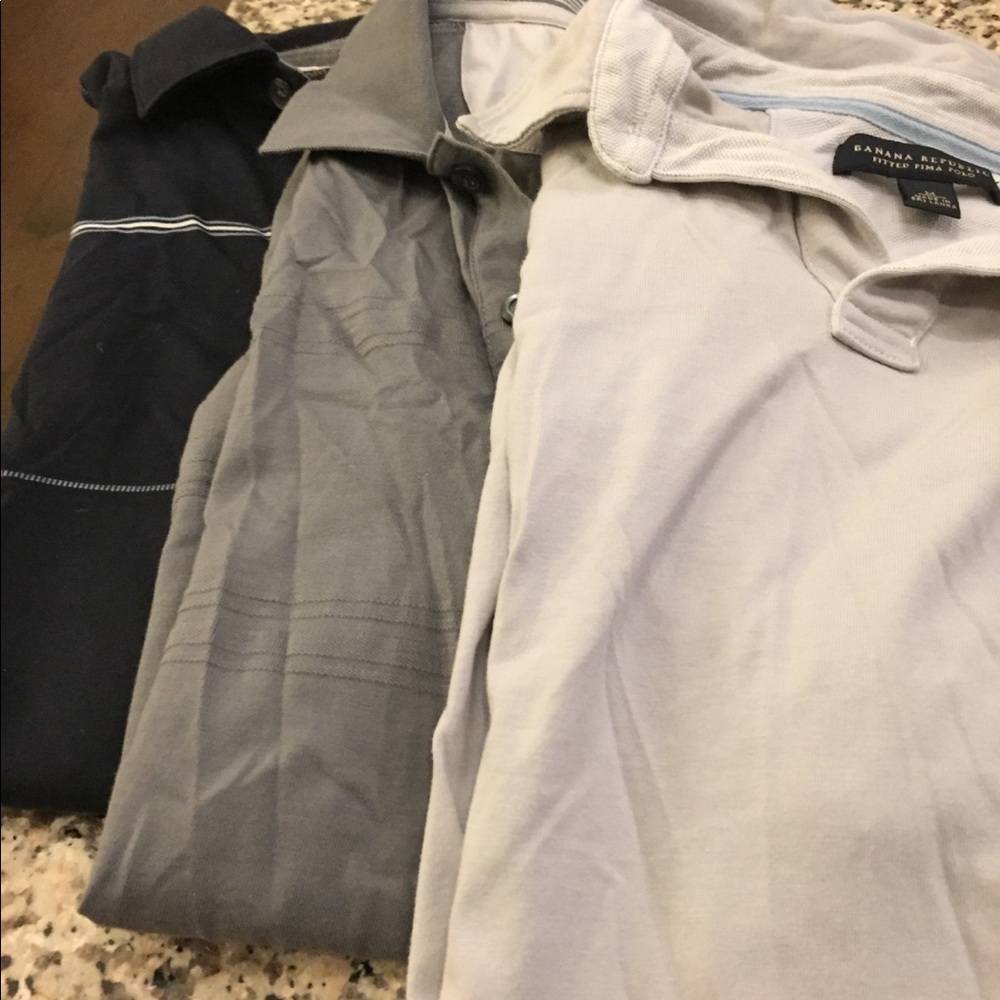 Lot of 8 Banana Republic Men’s polos